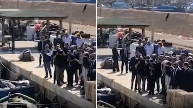 Lampedusa, Meloni e von der Leyen in visita al molo Favaloro: il video dell'incontro