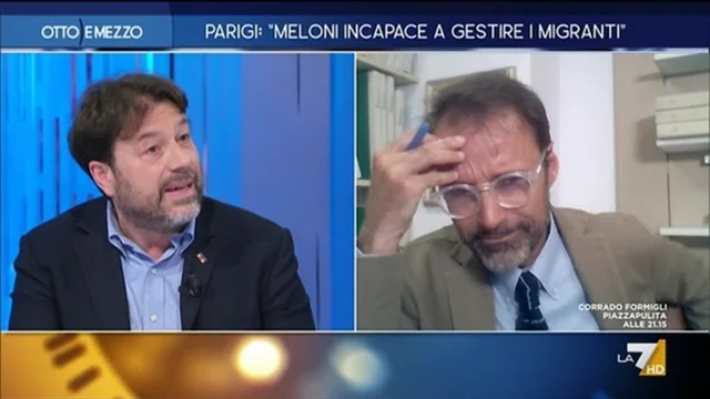 Parigi: 'Meloni incapace a gestire i migranti' - Otto e Mezzo - Puntata del 04/05/2023
