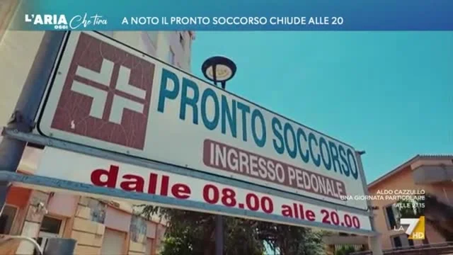 A Noto il Pronto Soccorso chiude alle 20