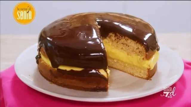 Boston cream pie - Torta americana cioccolato e crema