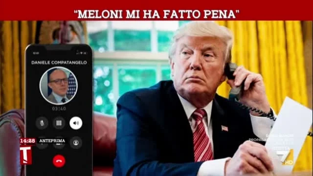 La telefonata esclusiva di Trump a La7: “Meloni? Mi ha implorato di fare una foto. Mi ha fatto pena”