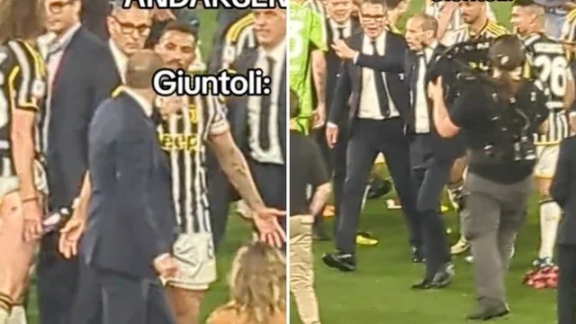 Esonero Allegri, spunta il video della lite con Giuntoli dopo la finale di Coppa Italia