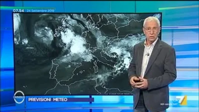 Le previsioni del tempo del 24 settembre