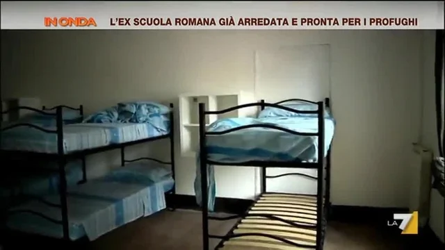 L'ex scuola romana pronta per i profughi