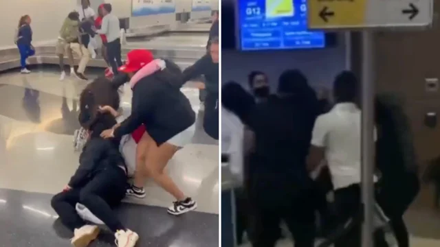 Mega rissa in aeroporto: le immagini dai social fanno il giro del mondo