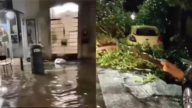 Nubifragio su Roma, violento temporale nella notte: tempesta di fulmini e allagamenti