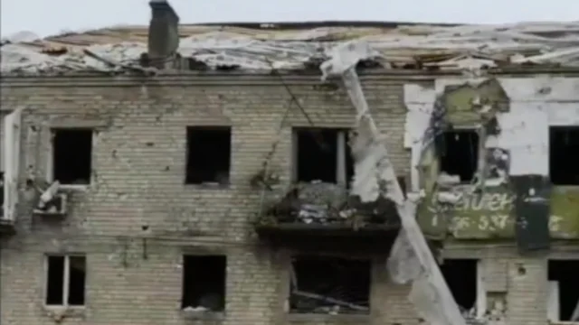 Ucraina: la città di Volnovacha devastata dopo i bombardamenti