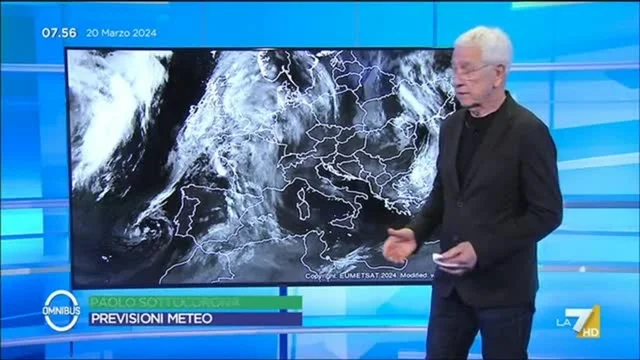 Le previsioni meteo di Paolo Sottocorna di oggi 20/3/2024