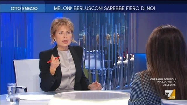 Meloni: Berlusconi sarebbe fiero di noi - Otto e Mezzo