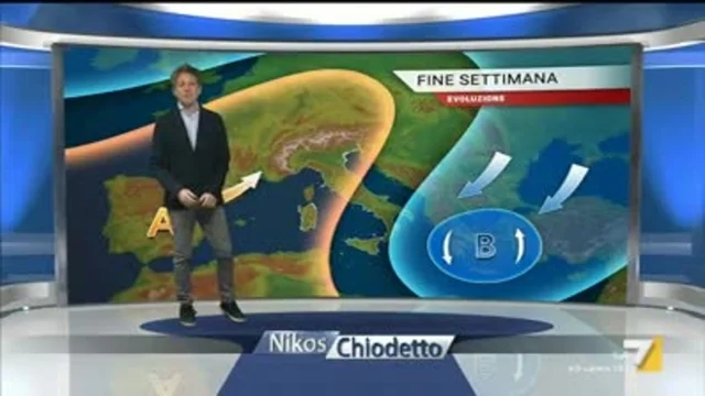 Il meteo della sera del 13 febbraio