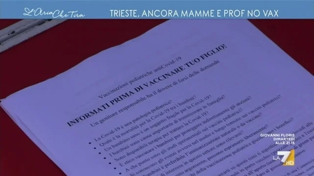Trieste, ancora mamme e prof No Vax