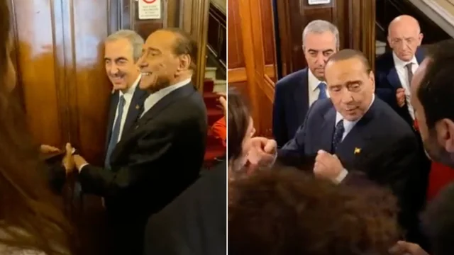 Senato, Berlusconi fa i complimenti alla commessa. E poi rivela: "La Russa eletto coi voti di Renzi e dei senatori a vita"