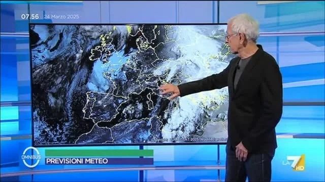 Previsioni Meteo di oggi di Paolo Sottocorona - 24/3/2025