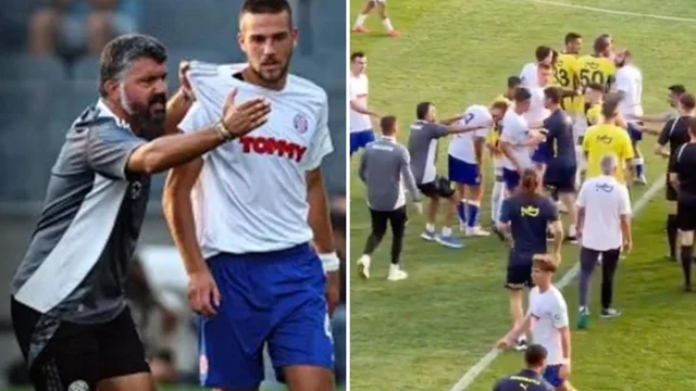 Mourinho contro Gattuso, la partita finisce in rissa: il video
