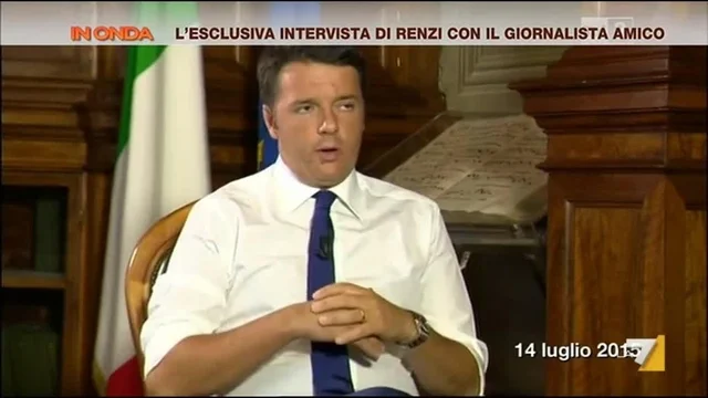 L'esclusiva intervista di Renzi al giornalista amico