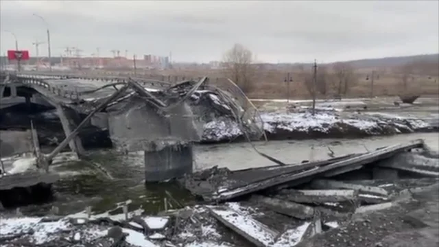 Ucraina: Irpin' la città vicino Kiev distrutta dai bombardamenti