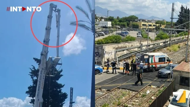 Incidente sul lavoro a Pompei: operai cadono da un braccio meccanico alto 15 metri