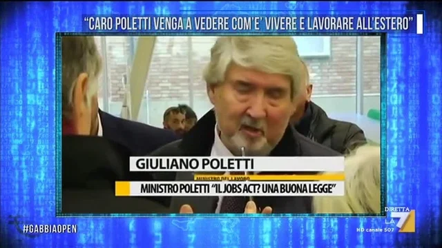 'Caro Poletti venga a vedere com'è vivere e lavorare all'estero'
