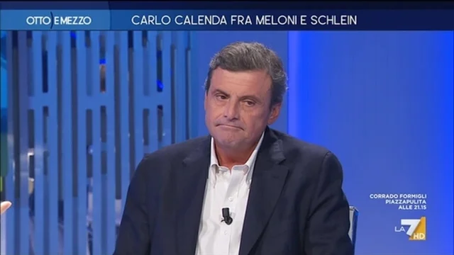 Carlo Calenda fra Meloni e Schlein -Otto e Mezzo - Puntata del 21/09/2023