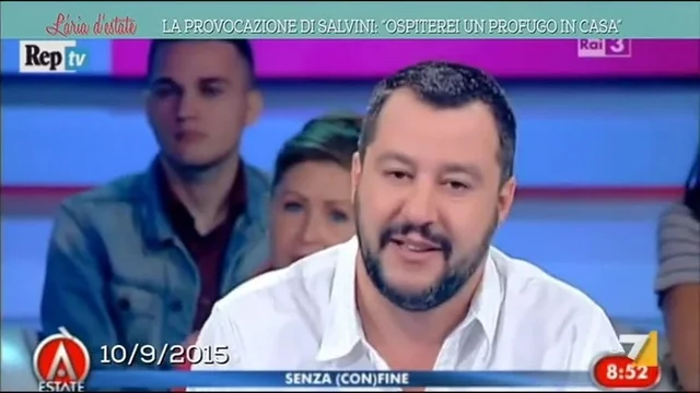 La provocazione di Salvini:'Ospiterei un profugo in casa'