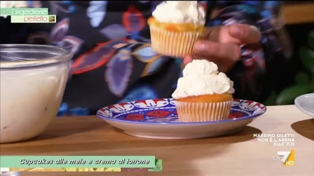 Cupcakes con cuore alle mele