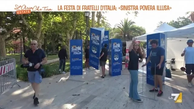Festa di Fratelli d'Italia: "Sinistra povera illusa"