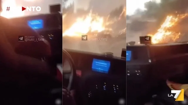 Turchia, vigili del fuoco attraversano le fiamme nel bosco di Antakya