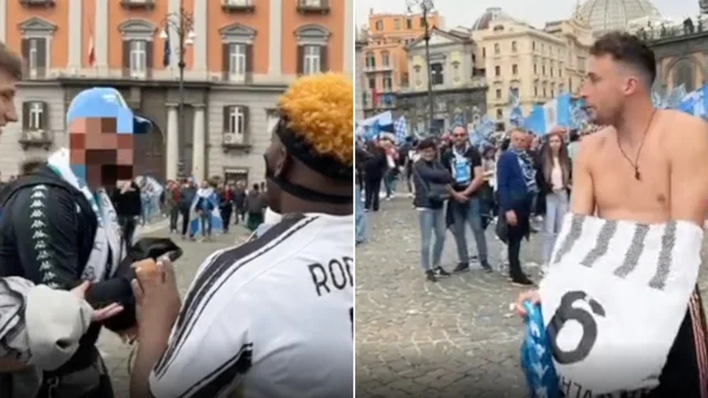 Tifosi della Juventus si imbucano alla festa del Napoli, ma vengono aggrediti