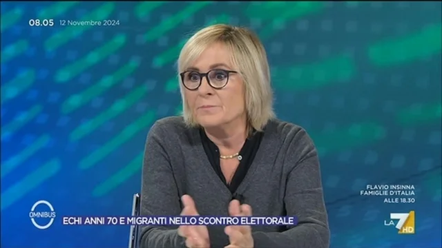 Echi anni 70 e migranti nello scontro elettorale - Omnibus, 12/11/2024