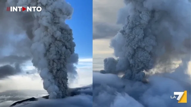 Spettacolare video aereo dell’eruzione del Krasheninnikov dopo 600 anni di silenzio