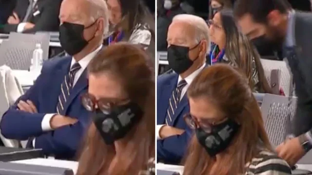 Cop26, Biden sonnecchia durante il summit: il video è virale