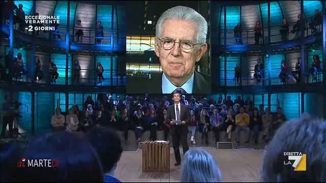 L'intervista di Giovanni Floris a Mario Monti sui problemi europei e nazionali
