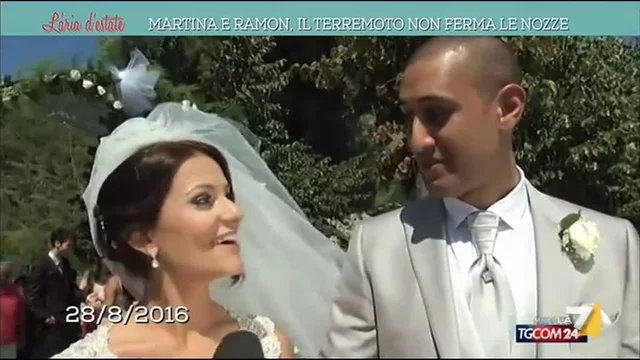 Martina e Ramon, il terremoto non ferma le nozze