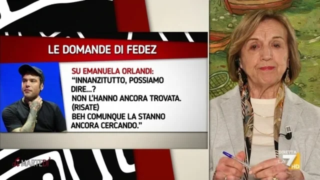 Meloni da Fedez, Elsa Fornero a Floris: "Lei mi provoca..."