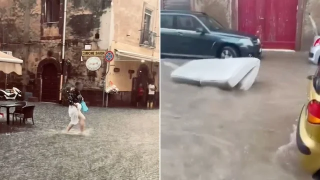 Sardegna, violento nubifragio si abbate su Bosa: allagamenti e strade chiuse