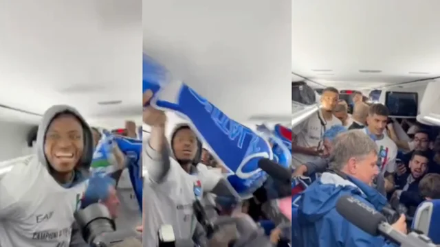 Giocatori del Napoli nel pullman impazziti di gioia, il video è virale