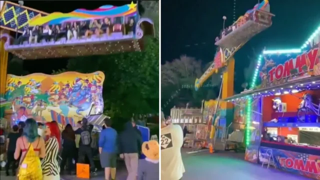 Attimi di paura al luna park: la giostra sta per staccarsi, intervengono i passanti