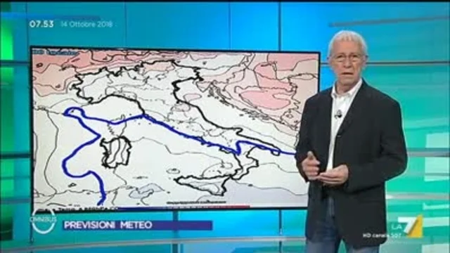 Il meteo del 14 ottobre