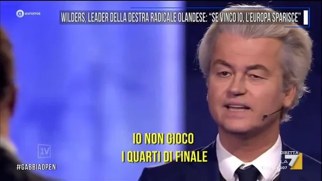 Wilders, leader della destra radicale olandese: 'Se vinco io l'Europa sparisce'