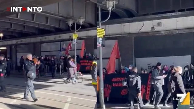 Germania, la protesta contro l'AfD con cori in italiano: "Siamo tutti antifascisti!"