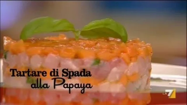 Tartare di Spada alla Papaya