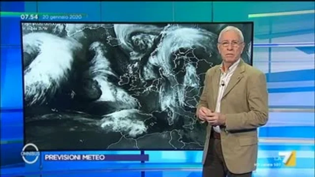 Le previsioni meteo del  20/01/2020