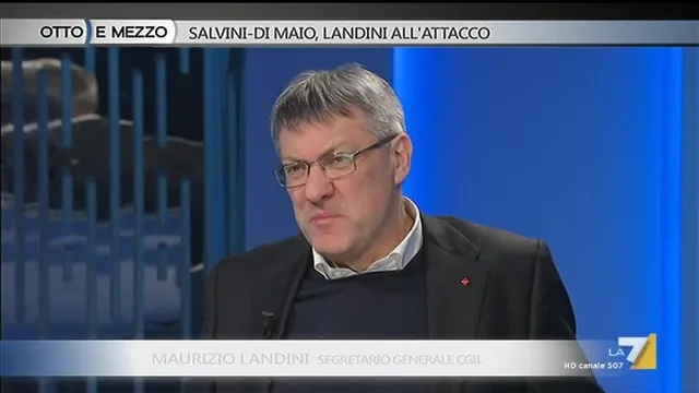 Salvini- Di Maio, Landini all'attacco