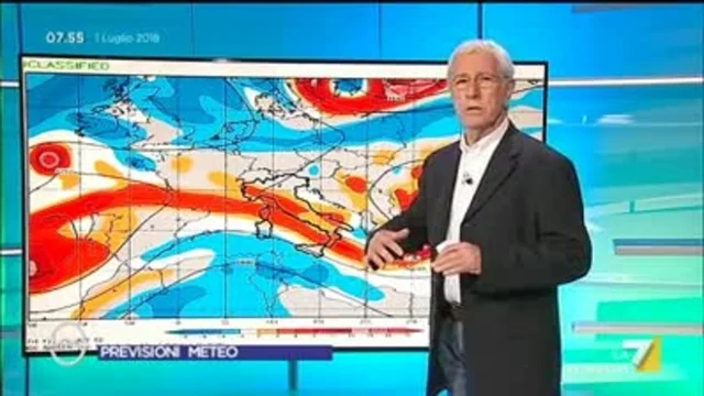 Il meteo del 1 luglio