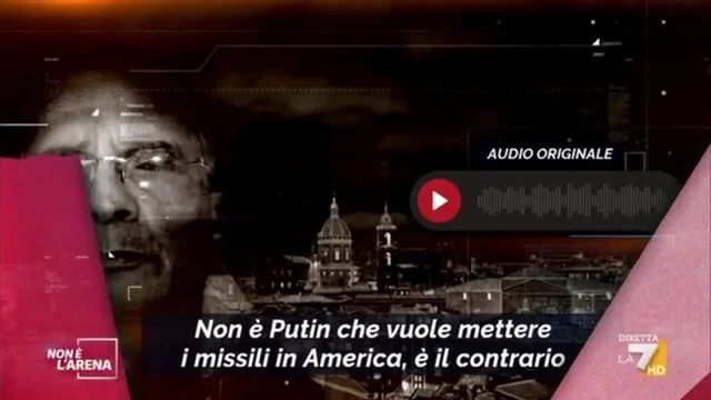 Esclusivo Non è l'Arena, il messaggio audio di Messina Denaro su Putin