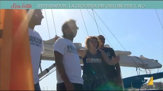 Referendum, la crociera dei grillini per il NO