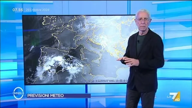 Le previsioni meteo di Paolo Sottocorona di oggi