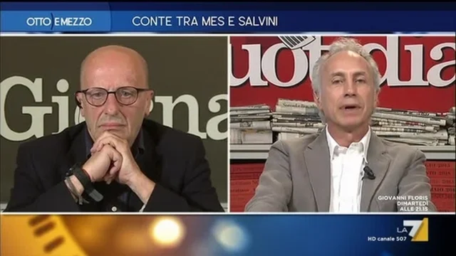 Conte tra Mes e Salvini - Otto e Mezzo - Puntata del 14/04/2020