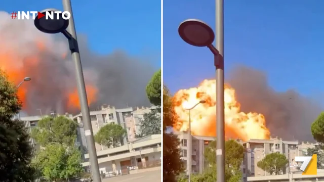 Roma, violenta esplosione in un distributore: fiamme e feriti in zona prenestino