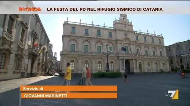 La festa del Pd nel rifugio sismico di Catania